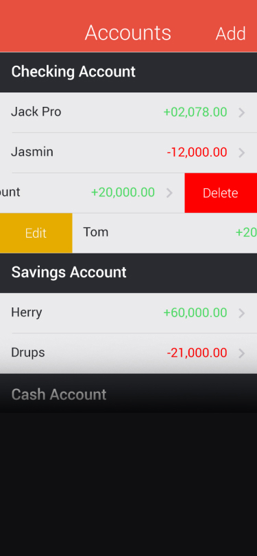 finance tracking mobile application